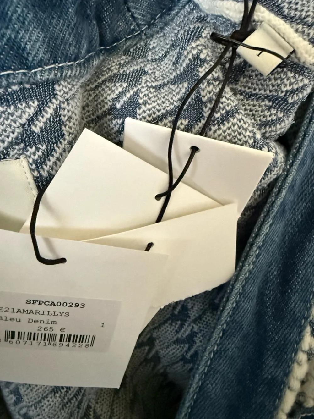 Sandro Tweed and Denim Cropped Cardigan size 1 - Picture 9 of 11